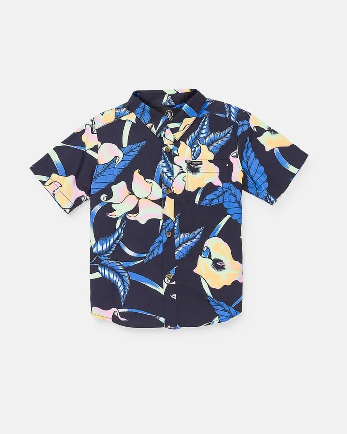 Toddler Boys Varkala Short Sleeve Shirt 8211 Navy Kids Volcom Shirts and Flannels Toddler Boys Varkala Short Sleeve Shirt 8211 Navy Kids Volcom Shirts and Flannels