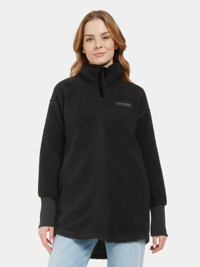 Tola FullZip Black Women Didriksons Spring Jackets