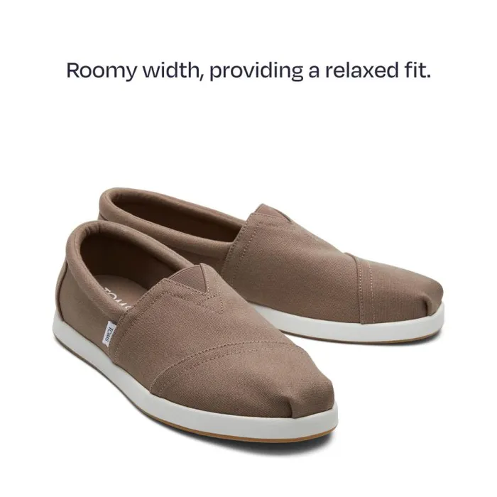 Toms Alpargatas Alp FWD Taupe Grey Recycled Cotton Canvas 8211 Men Toms Alpargatas Alp FWD Taupe Grey Recycled Cotton Canvas 8211 Men