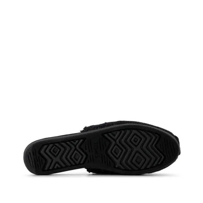 Toms Alpargatas Alpargata Mule Black Faux Shearling Sparkle Knit 8211 Women Toms Alpargatas Alpargata Mule Black Faux Shearling Sparkle Knit 8211 Women