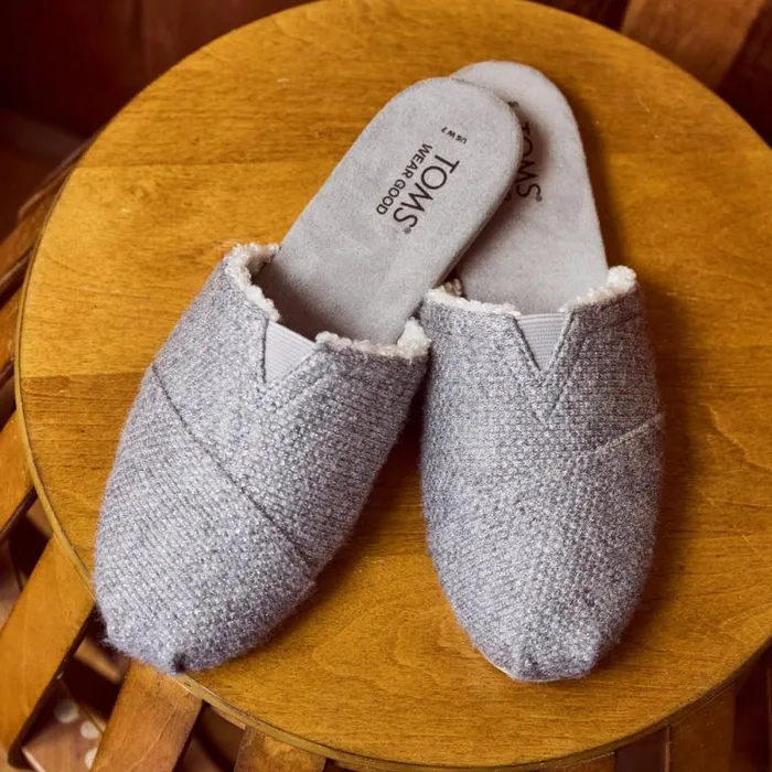 Toms Alpargatas Alpargata Mule Ultimate Grey Faux Shearling Sparkle Knit 8211 Women Toms Alpargatas Alpargata Mule Ultimate Grey Faux Shearling Sparkle Knit 8211 Women