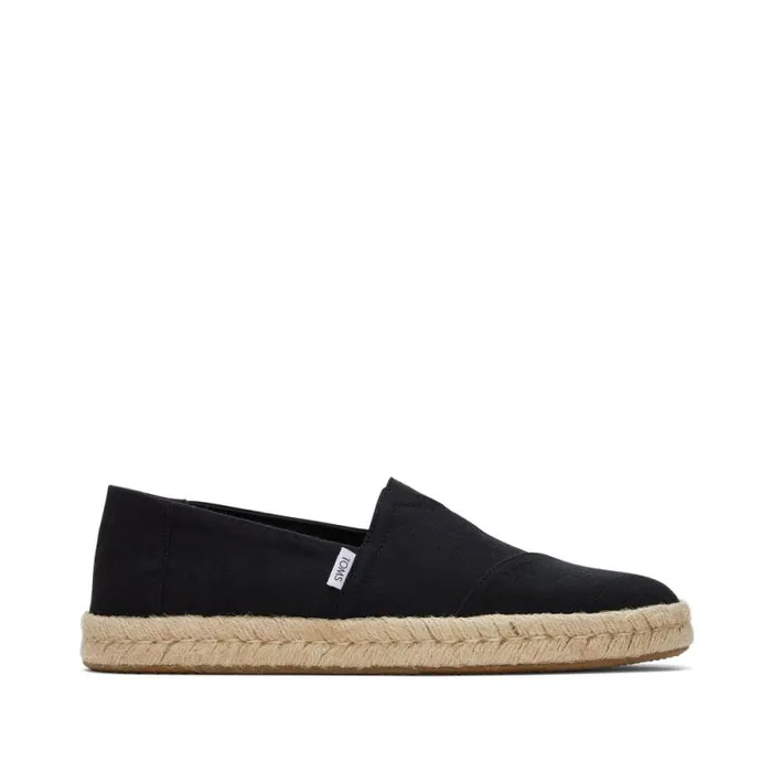 Toms Alpargatas Alpargata Rope 20 Espadrille Black Recycled Cotton 8211 Men