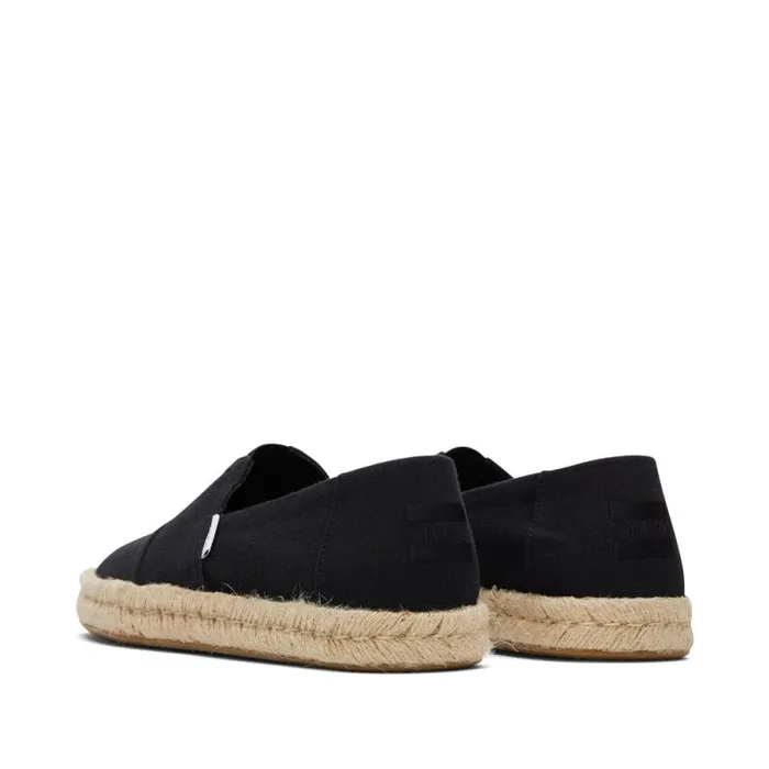 Toms Alpargatas Alpargata Rope 20 Espadrille Black Recycled Cotton 8211 Men Toms Alpargatas Alpargata Rope 20 Espadrille Black Recycled Cotton 8211 Men