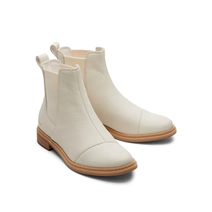 Toms Boots and Booties Charlie Boot Light Sand Leather 8211 Women Toms Boots and Booties Charlie Boot Light Sand Leather 8211 Women