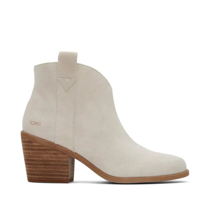 Toms Boots and Booties Constance Heeled Boot Light Sand Suede 8211 Women