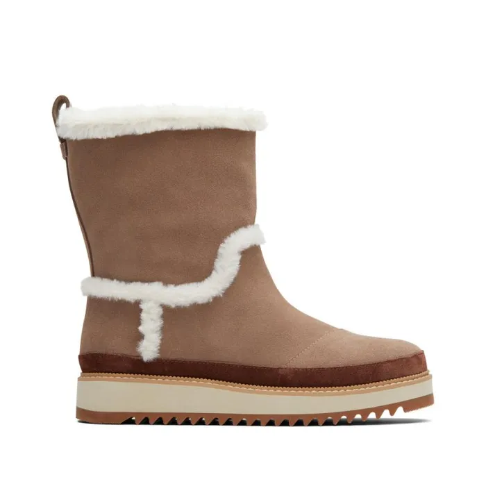 Toms Boots and Booties Makenna Boot Water Resistant Taupe Grey 8211 Women
