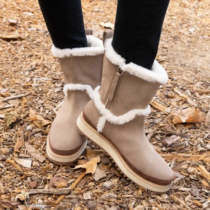 Toms Boots and Booties Makenna Boot Water Resistant Taupe Grey 8211 Women Toms Boots and Booties Makenna Boot Water Resistant Taupe Grey 8211 Women