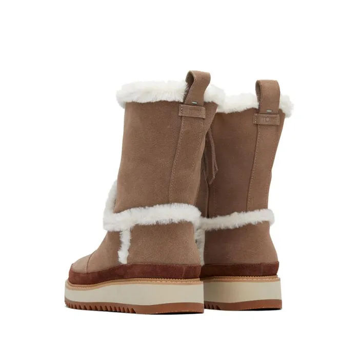 Toms Boots and Booties Makenna Boot Water Resistant Taupe Grey 8211 Women Toms Boots and Booties Makenna Boot Water Resistant Taupe Grey 8211 Women