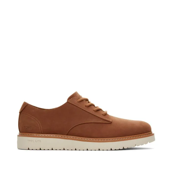 Toms Dress Casual Navi TRVL LITE Dress Shoe Water Resistant Tan 8211 Men