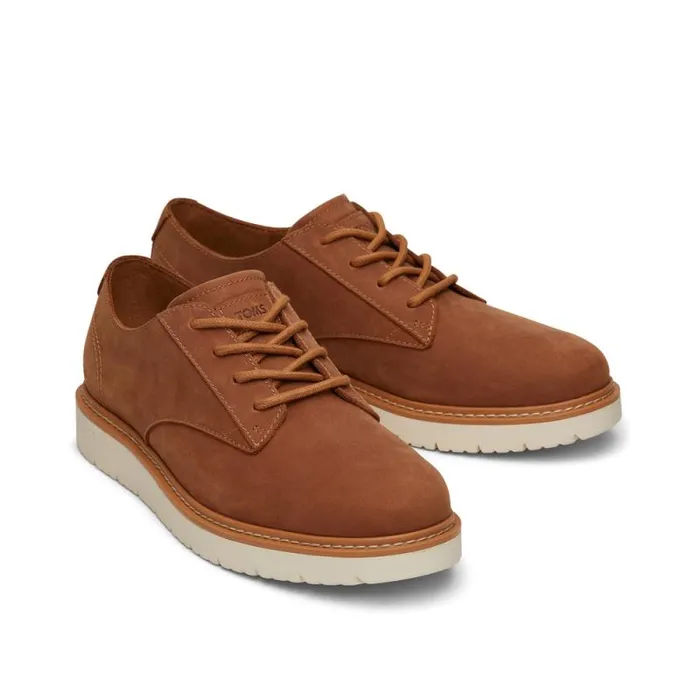 Toms Dress Casual Navi TRVL LITE Dress Shoe Water Resistant Tan 8211 Men