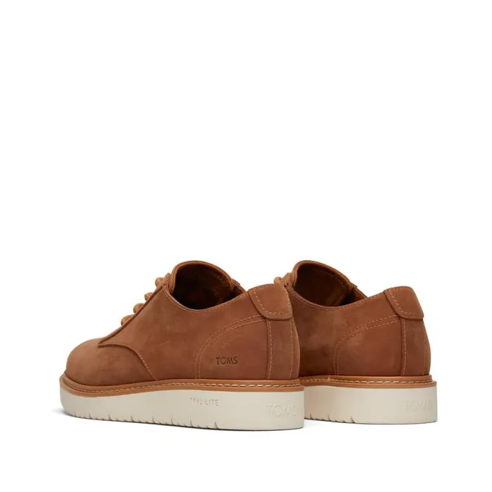 Toms Dress Casual Navi TRVL LITE Dress Shoe Water Resistant Tan 8211 Men