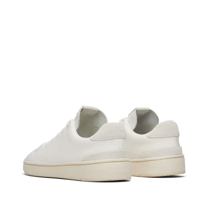 Toms Dress Casual TRVL LITE LaceUp Sneaker Porcelain Leather 8211 Men Toms Dress Casual TRVL LITE LaceUp Sneaker Porcelain Leather 8211 Men