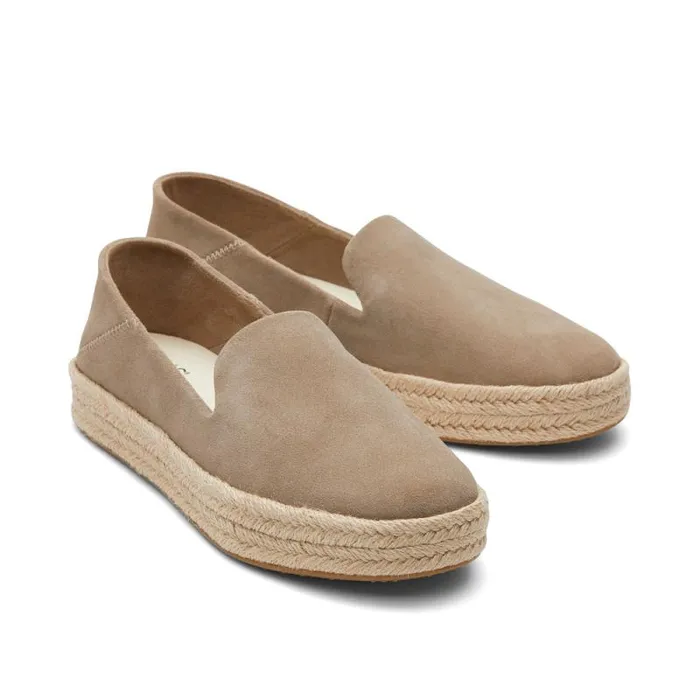 Toms Espadrilles Carolina Espadrille Suede Dune 8211 Women Toms Espadrilles Carolina Espadrille Suede Dune 8211 Women