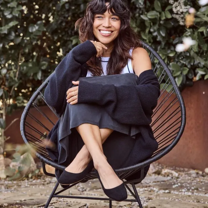 Toms Flats and Loafers Briella Flat Black Suede 8211 Women Toms Flats and Loafers Briella Flat Black Suede 8211 Women