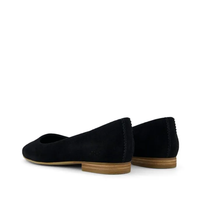 Toms Flats and Loafers Briella Flat Black Suede 8211 Women Toms Flats and Loafers Briella Flat Black Suede 8211 Women