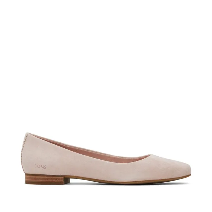 Toms Flats and Loafers Briella Flat Pink Suede 8211 Women