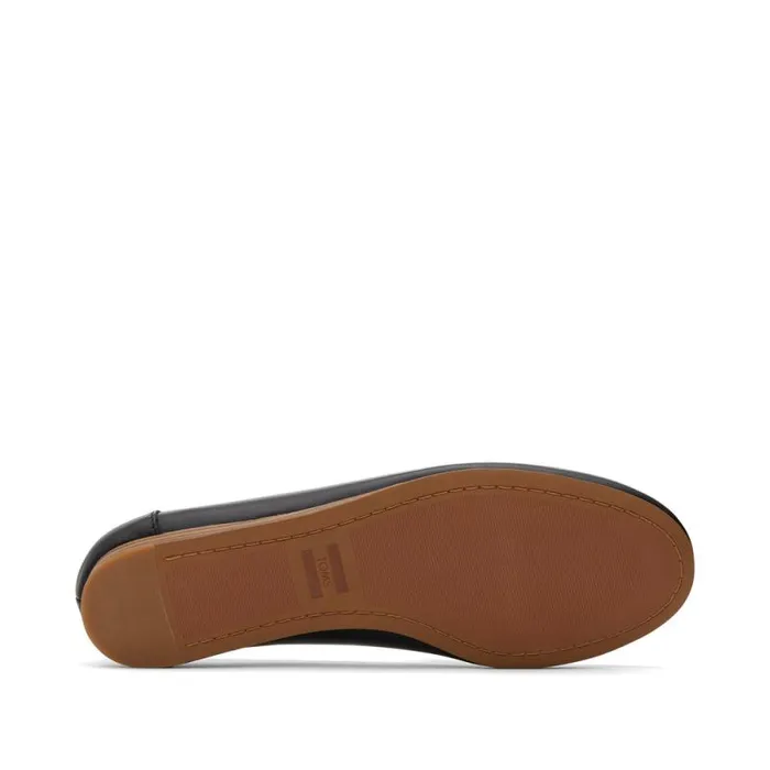 Toms Flats and Loafers Darcy Flat Black Leather 8211 Women