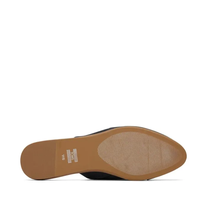 Toms Flats and Loafers Jade Flat Black Leather 8211 Women