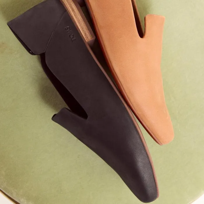 Toms Flats and Loafers Lara Flat Black Leather 8211 Women