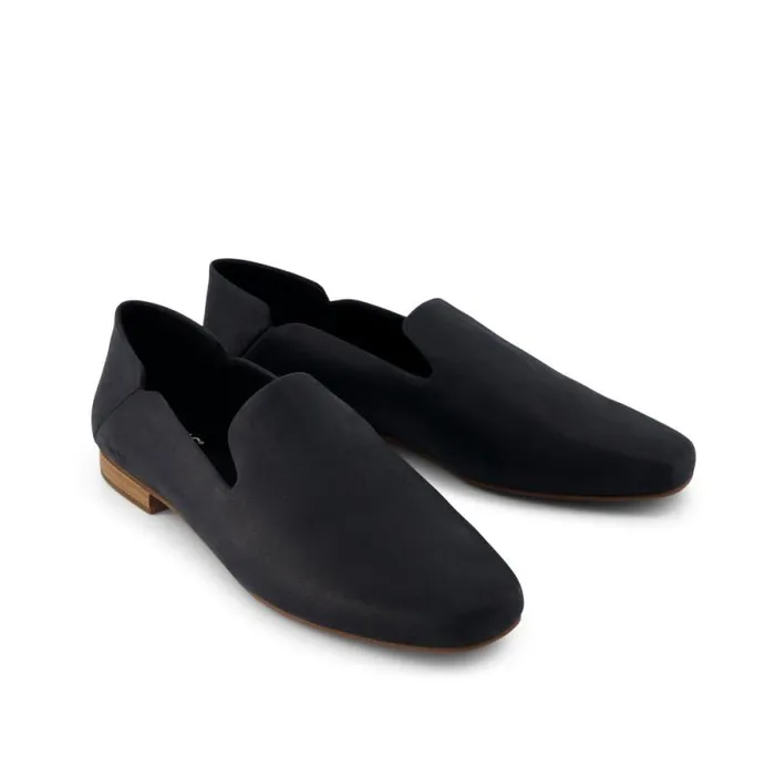 Toms Flats and Loafers Lara Flat Black Leather 8211 Women