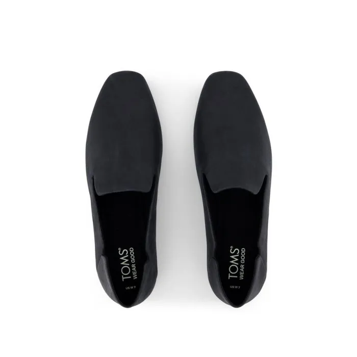Toms Flats and Loafers Lara Flat Black Leather 8211 Women