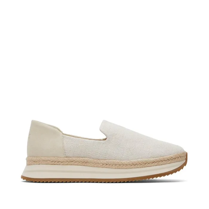 Toms Slip Ons Jocelyn Espadrille Sneaker Suede Fog 8211 Women