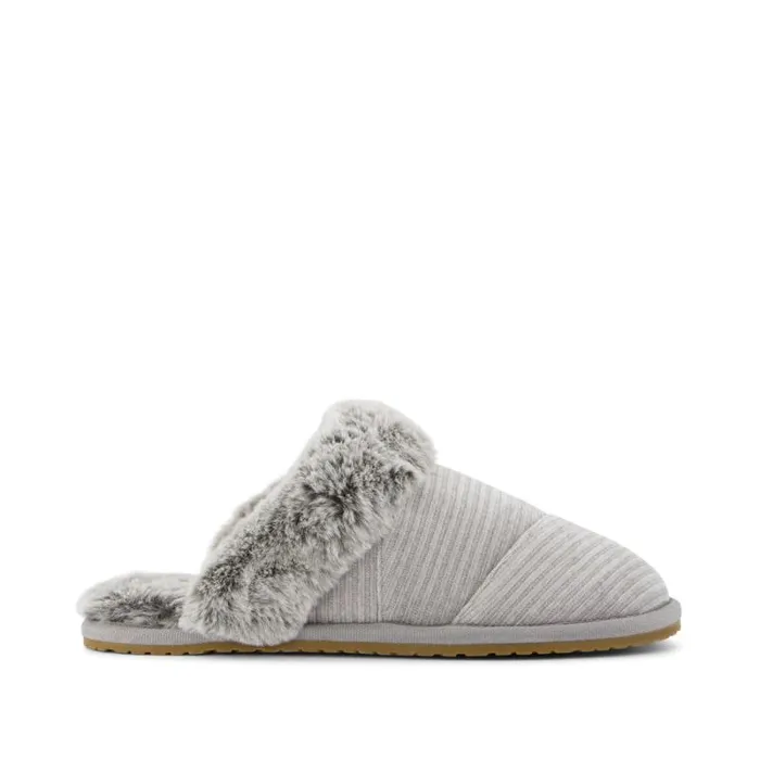 Toms Slippers Valerie Slipper Drizzle Grey Rib Knit 8211 Women