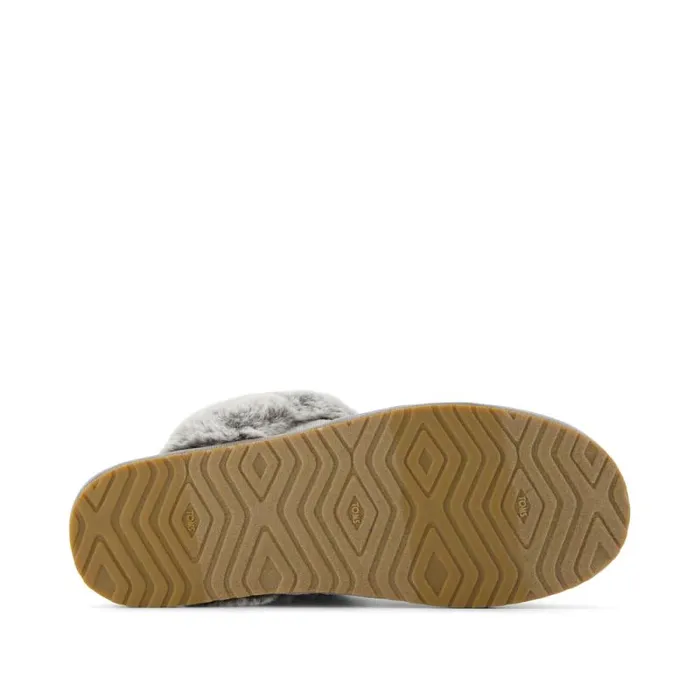 Toms Slippers Valerie Slipper Drizzle Grey Rib Knit 8211 Women Toms Slippers Valerie Slipper Drizzle Grey Rib Knit 8211 Women