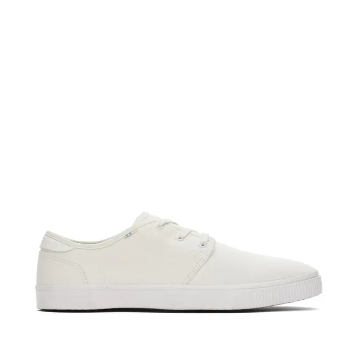 Toms Sneakers Carlo LaceUp Sneaker White Canvas 8211 Men