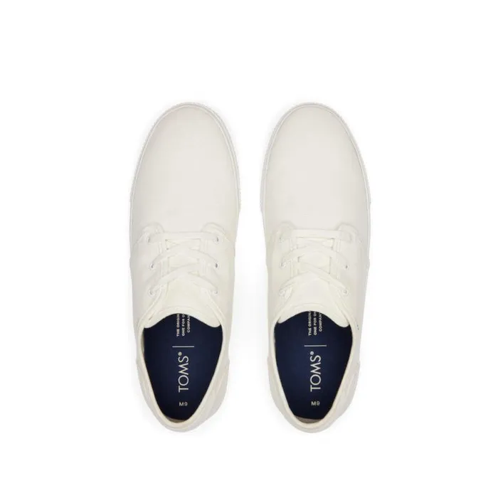 Toms Sneakers Carlo LaceUp Sneaker White Canvas 8211 Men Toms Sneakers Carlo LaceUp Sneaker White Canvas 8211 Men