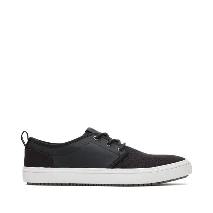 Toms Sneakers Carlo Terrain LaceUp Sneaker Black Leather Water Resistant 8211 Men Toms Sneakers Carlo Terrain LaceUp Sneaker Black Leather Water Resistant 8211 Men