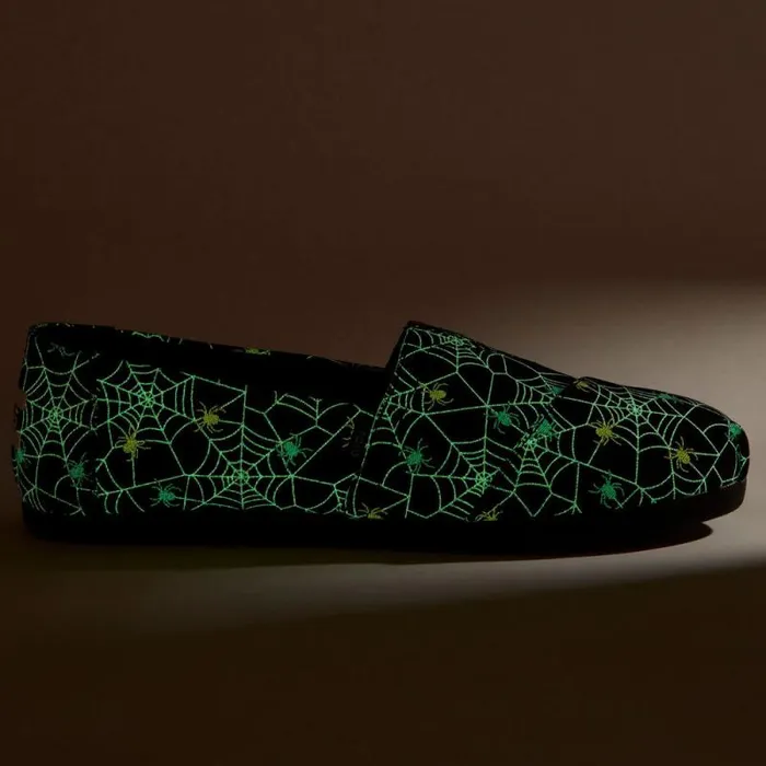 Toms TOMS Classics Alpargata Cloudbound Black Glow In The Dark Spiders 8211 Women Toms TOMS Classics Alpargata Cloudbound Black Glow In The Dark Spiders 8211 Women