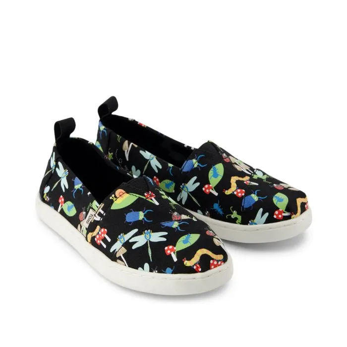 Toms TOMS Classics Alpargata Kids Shoe Glow In The Dark Bugs 8211 KidsWomen Toms TOMS Classics Alpargata Kids Shoe Glow In The Dark Bugs 8211 KidsWomen