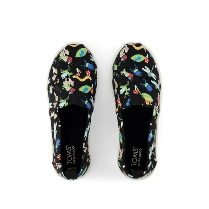 Toms TOMS Classics Alpargata Kids Shoe Glow In The Dark Bugs 8211 KidsWomen Toms TOMS Classics Alpargata Kids Shoe Glow In The Dark Bugs 8211 KidsWomen