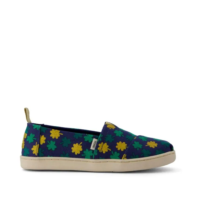 Toms TOMS Classics Alpargata Kids Shoe Lucky Shimmer Clovers 8211 KidsWomen