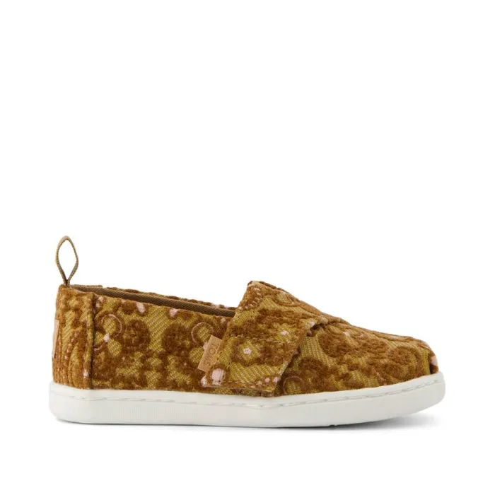 Toms TOMS Classics Alpargata Toddler Shoe Golden Honey Floral Brocade 8211 KidsWomen