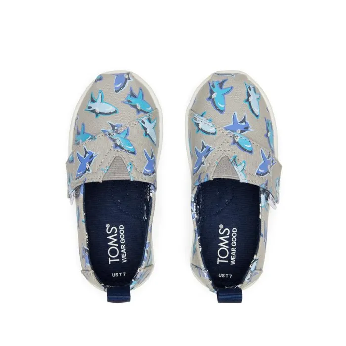 Toms TOMS Classics Alpargata Toddler Shoe Great White Sharks 8211 KidsWomen Toms TOMS Classics Alpargata Toddler Shoe Great White Sharks 8211 KidsWomen
