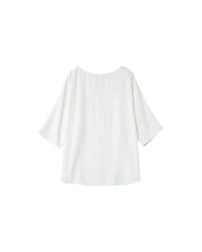 TOP ECRU NAVEL Shop Grace and Mila 34 Sleeves Tshirts