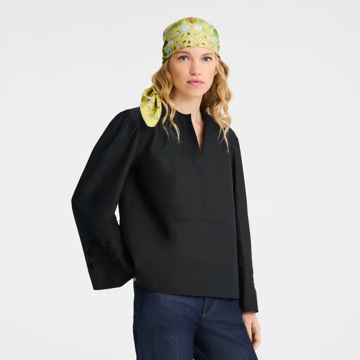 Tops and Blouses Blouse Black 8211 Longchamp Women Tops and Blouses Blouse Black 8211 Longchamp Women