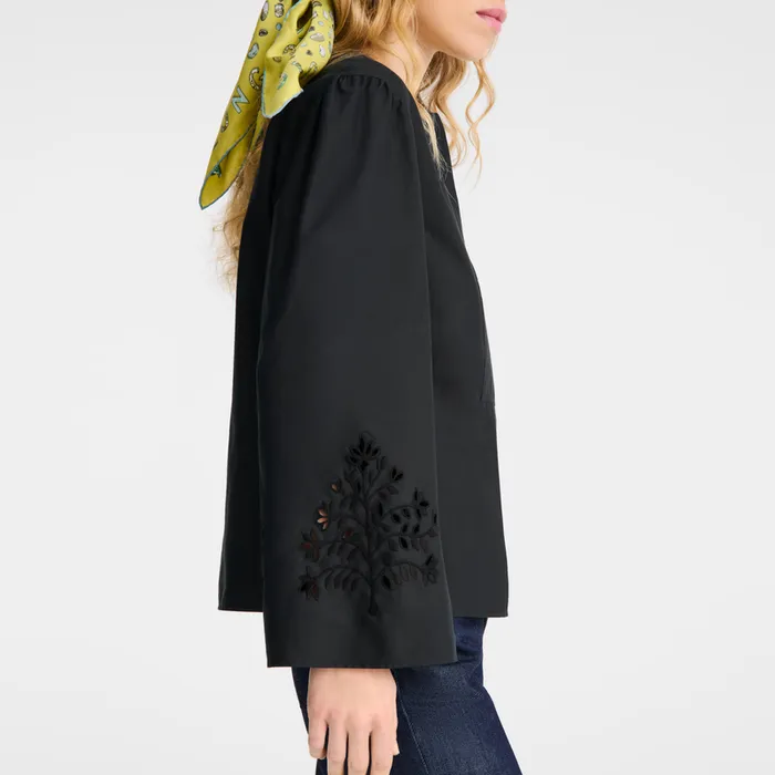 Tops and Blouses Blouse Black 8211 Longchamp Women Tops and Blouses Blouse Black 8211 Longchamp Women