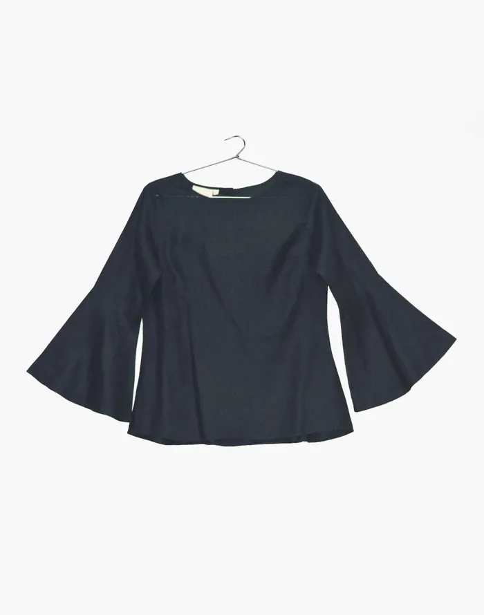 Tops and Shirts Women Madewell Reistor The Button Back Shirt Black