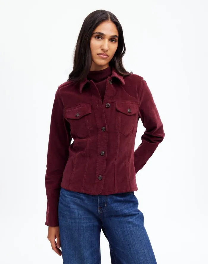 Tops and Shirts Women Madewell Shrunken ButtonFront Shirt Cabernet