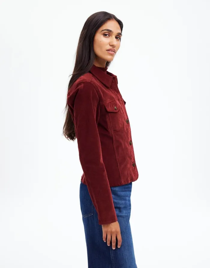Tops and Shirts Women Madewell Shrunken ButtonFront Shirt Cabernet