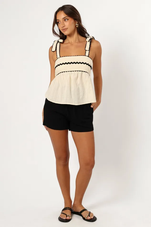Tops Noa Top Cream Petal and Pup Women