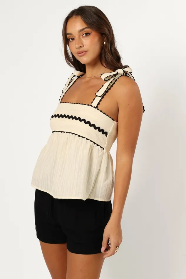 Tops Noa Top Cream Petal and Pup Women