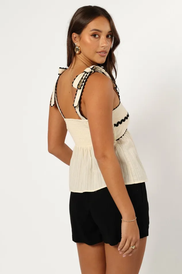 Tops Noa Top Cream Petal and Pup Women
