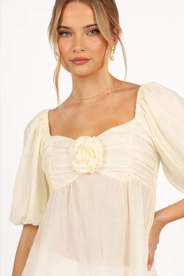 Tops Petal and Pup Women Emerson Rosette Top Ivory
