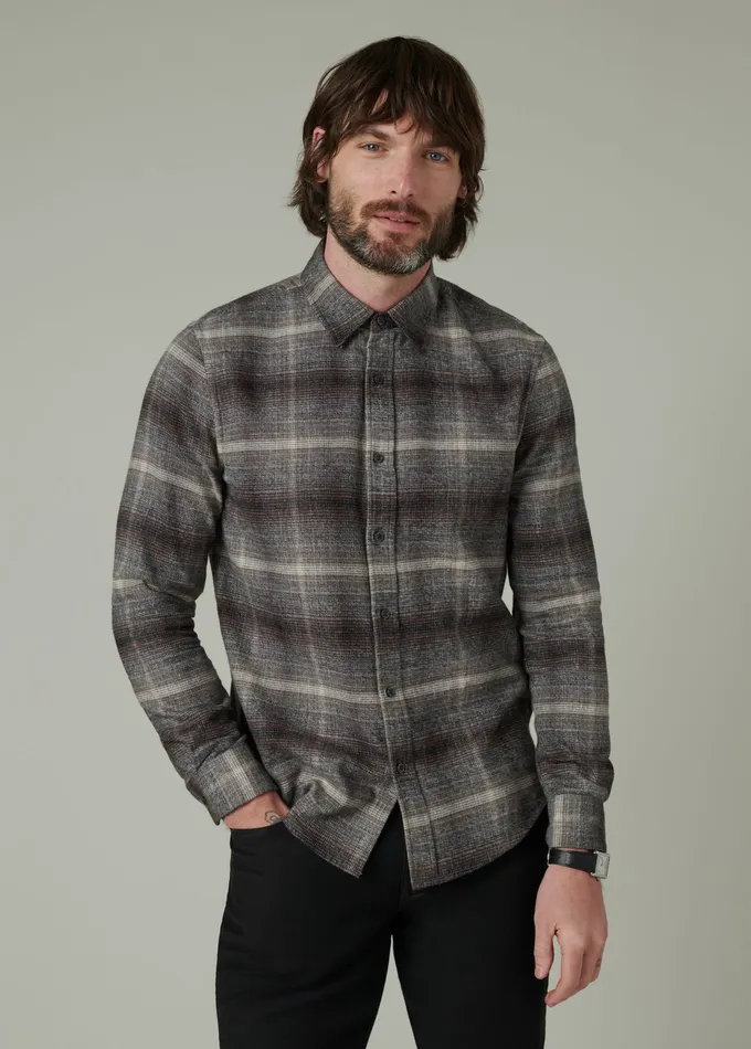 Tops Tees OLIVER FLANNEL SHIRT Ombre Plaid Joe8217s Jeans Men