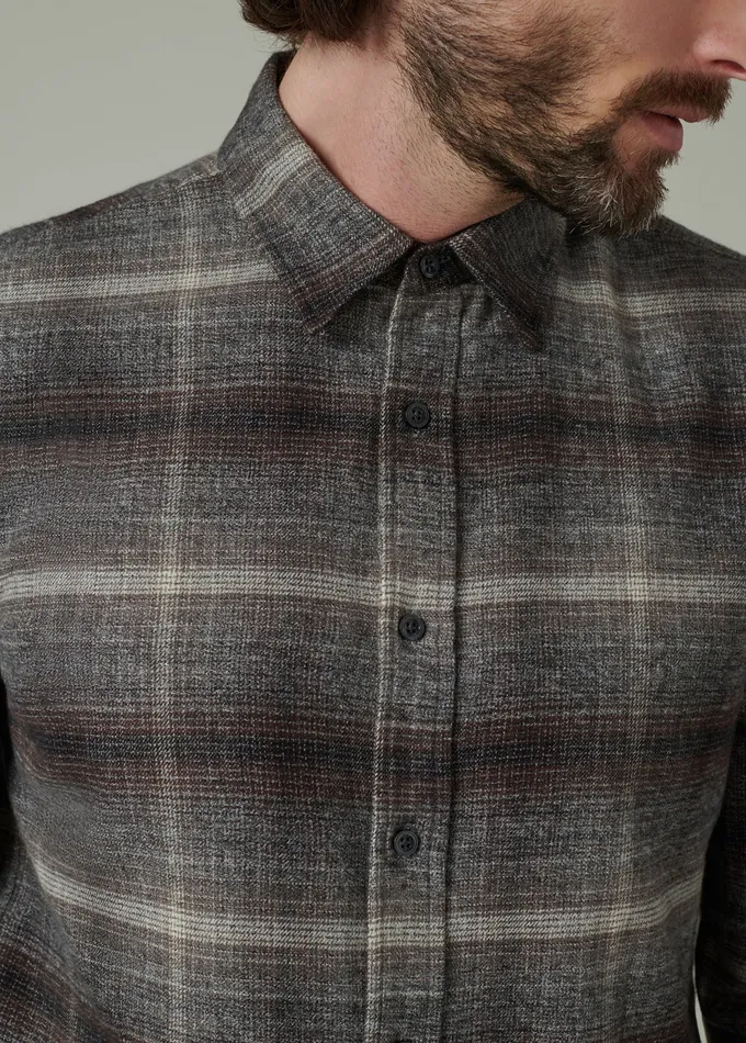 Tops Tees OLIVER FLANNEL SHIRT Ombre Plaid Joe8217s Jeans Men