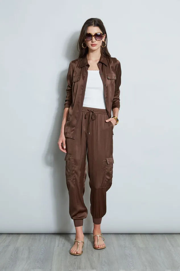 Tops Women Elie Tahari Cargo Utility Jacket SUMATRA